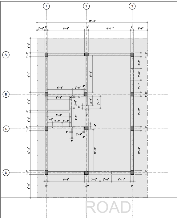 2D drafting of Bala residence